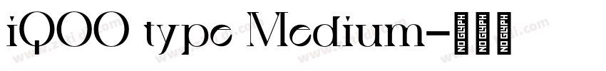 iQOO type Medium字体转换